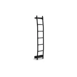 VW Crafter Rear Door Ladder 2006 to 2017 H1 Low Roof - Rhino Black Aluminium Ladders