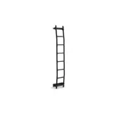 Citroen Relay Rear Door Ladder 2006 > 2024 H3  - Rhino Black Roof Rear Door Ladders